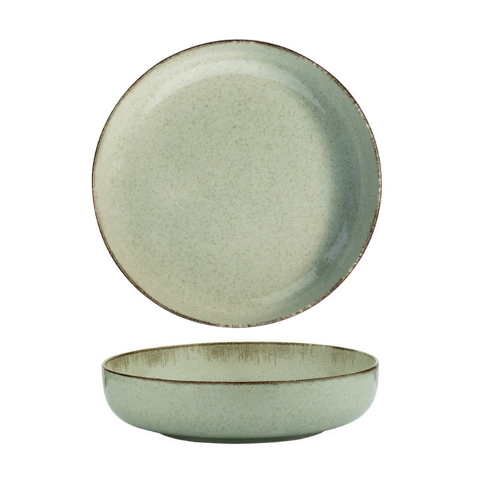 Hermia MOD24Y2730P03 Vajilla de Porcelana 24 Piezas Verde